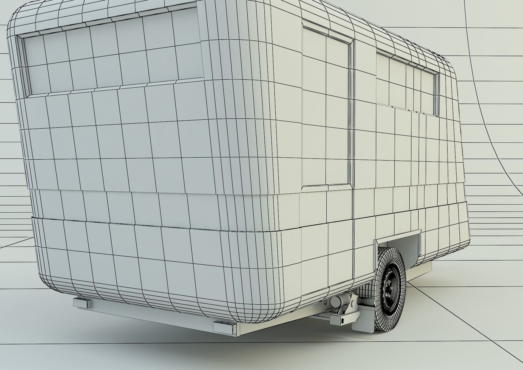  vehicle travel trailer model 3D model_18