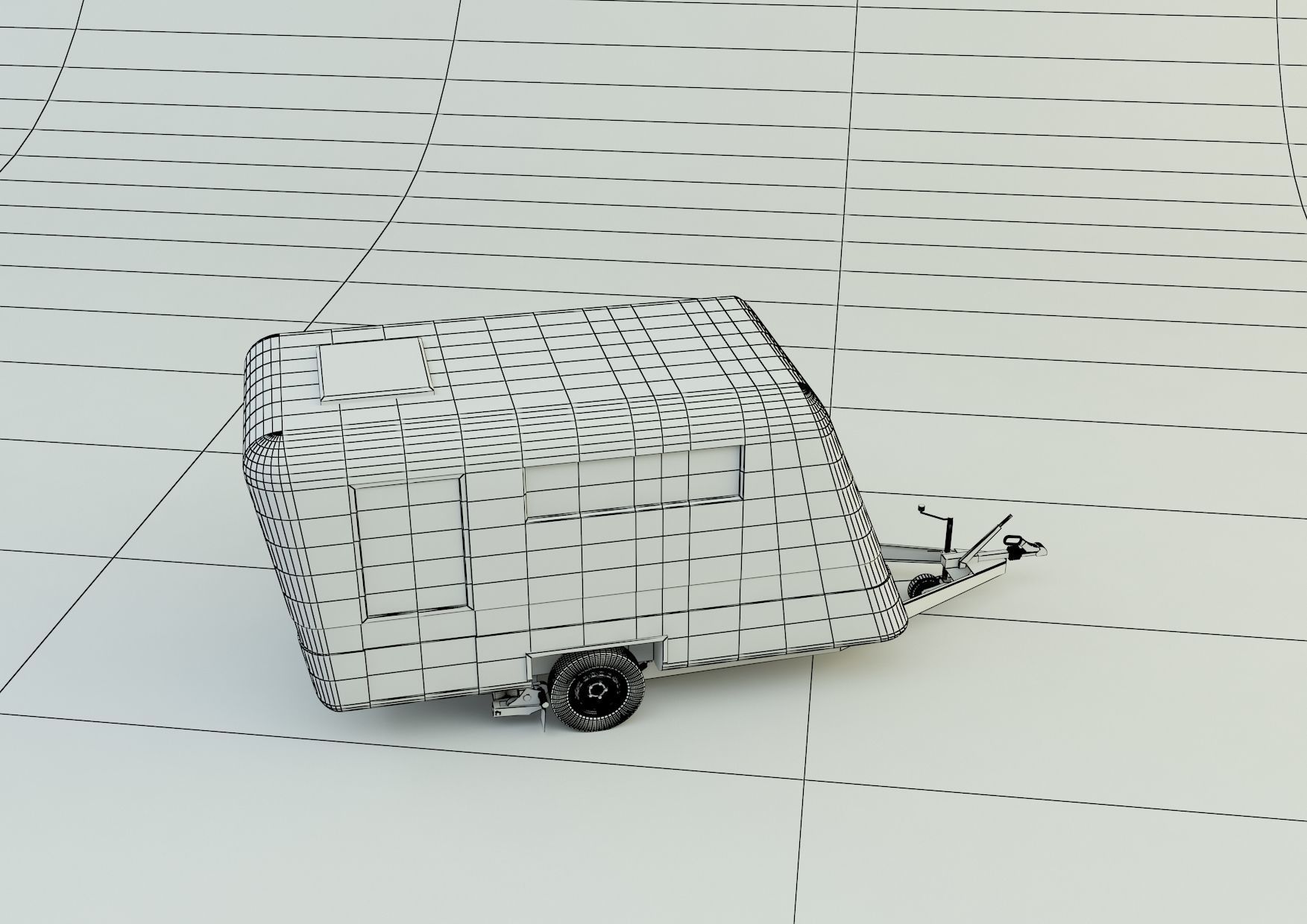  vehicle travel trailer model 3D model_23