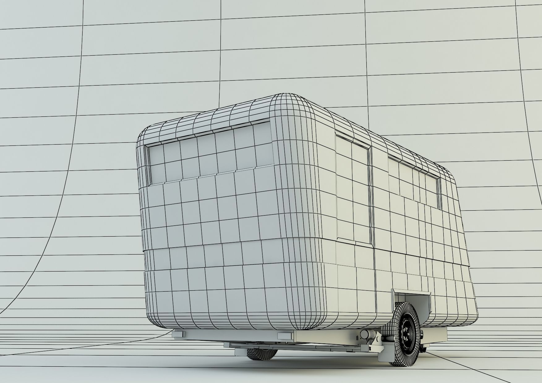  vehicle travel trailer model 3D model_19