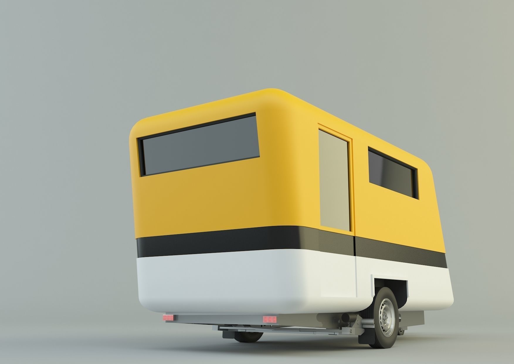  vehicle travel trailer model 3D model_3