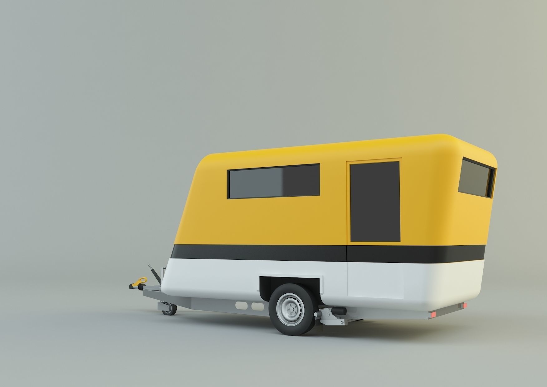  vehicle travel trailer model 3D model_26