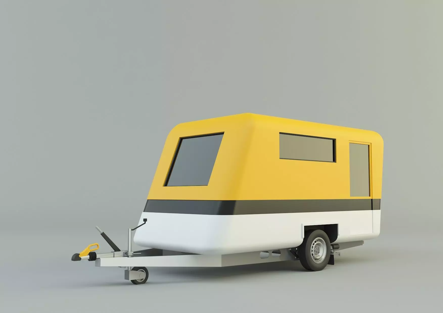  vehicle travel trailer model 3D model_0