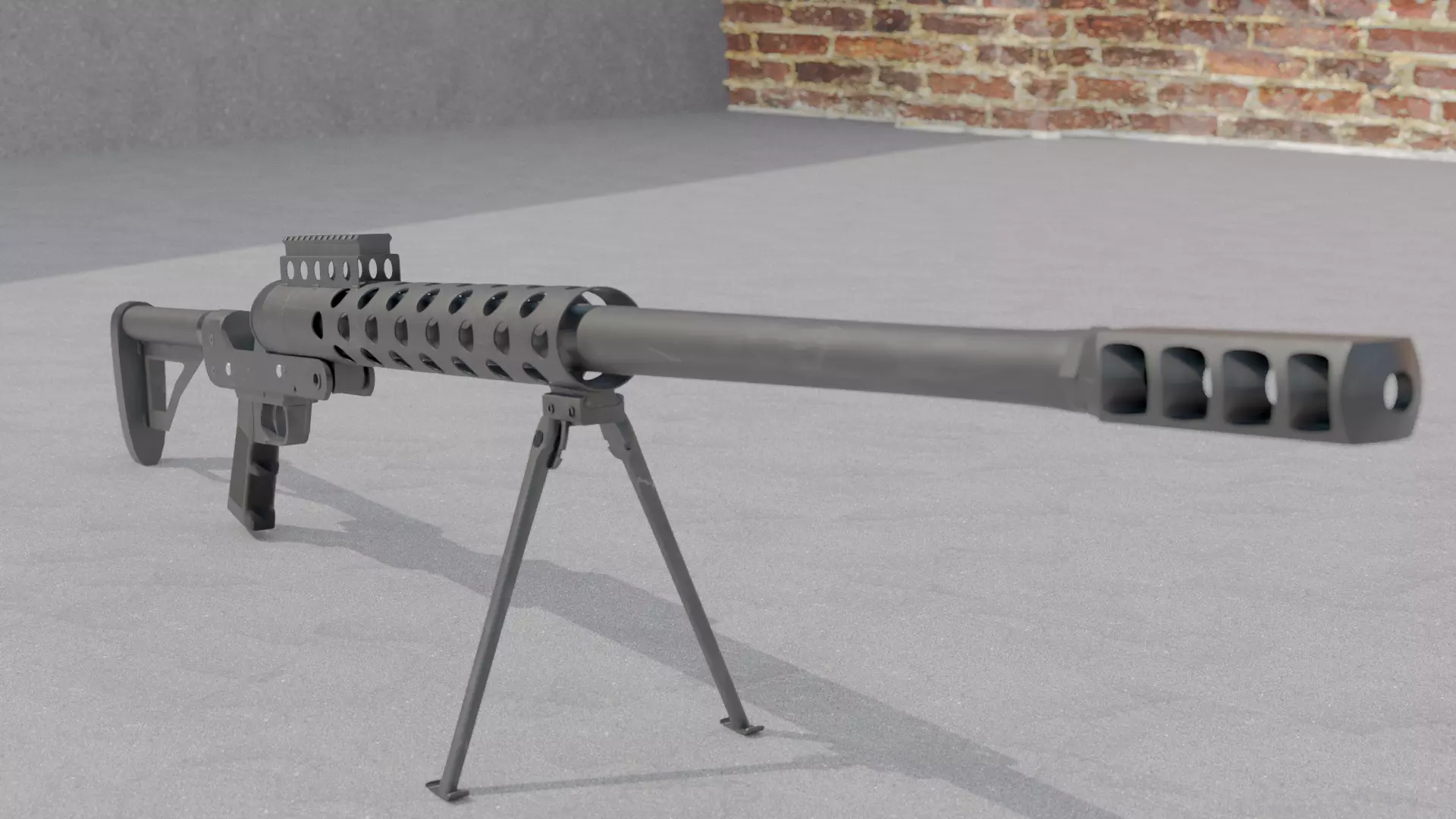 Serbu RN50 rigged 3D model
