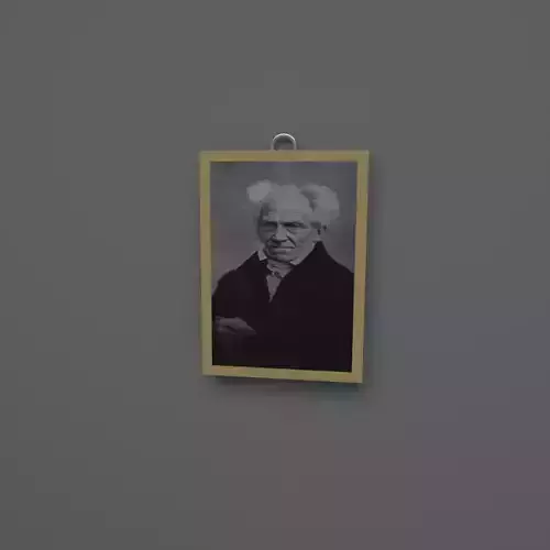 Arthur Schopenhauer wall frame 