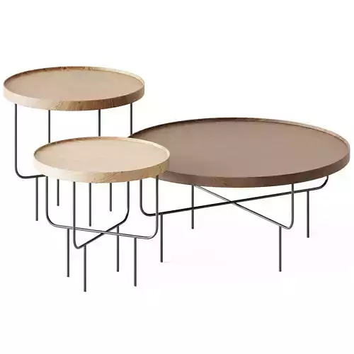 Wooden Coffee Table Roundhouse by Blu Dot