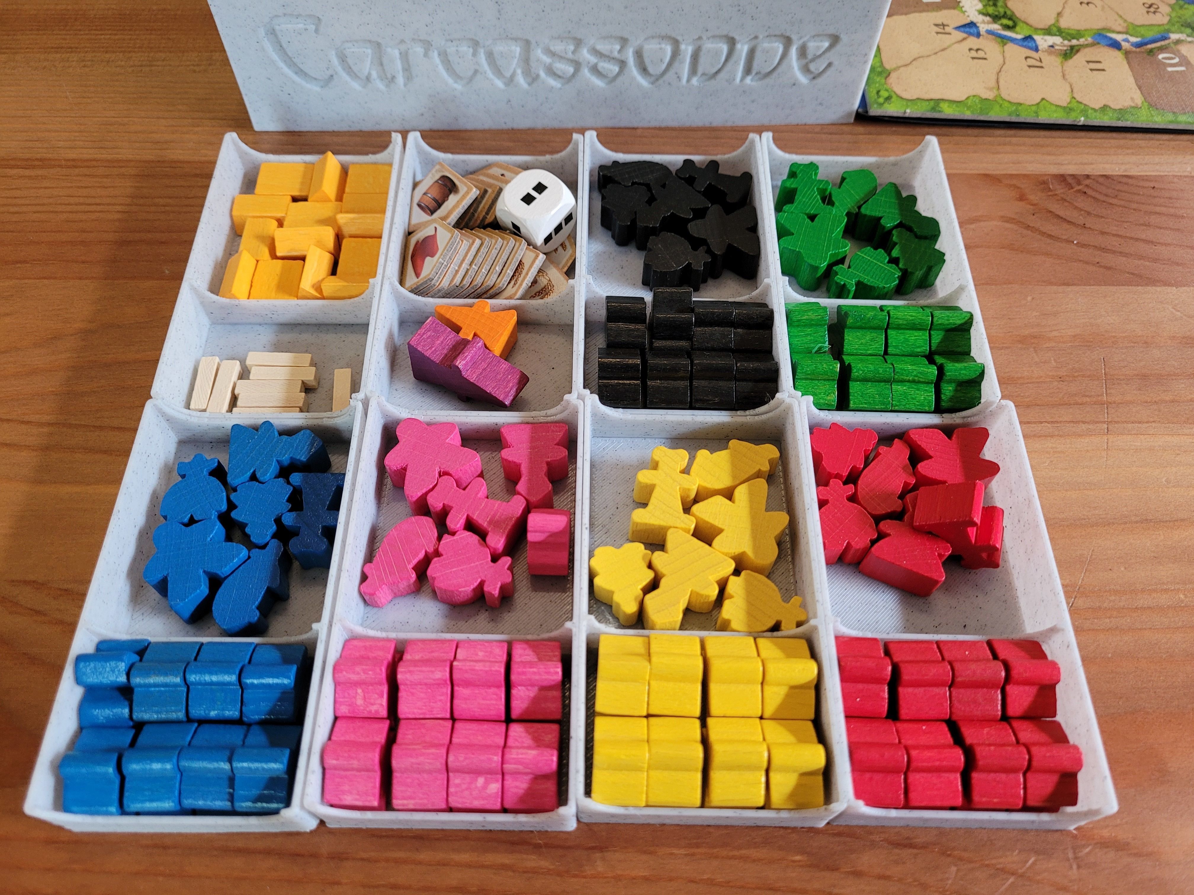 Carcassonne Big Box Storage Upgrade 3D print model_4