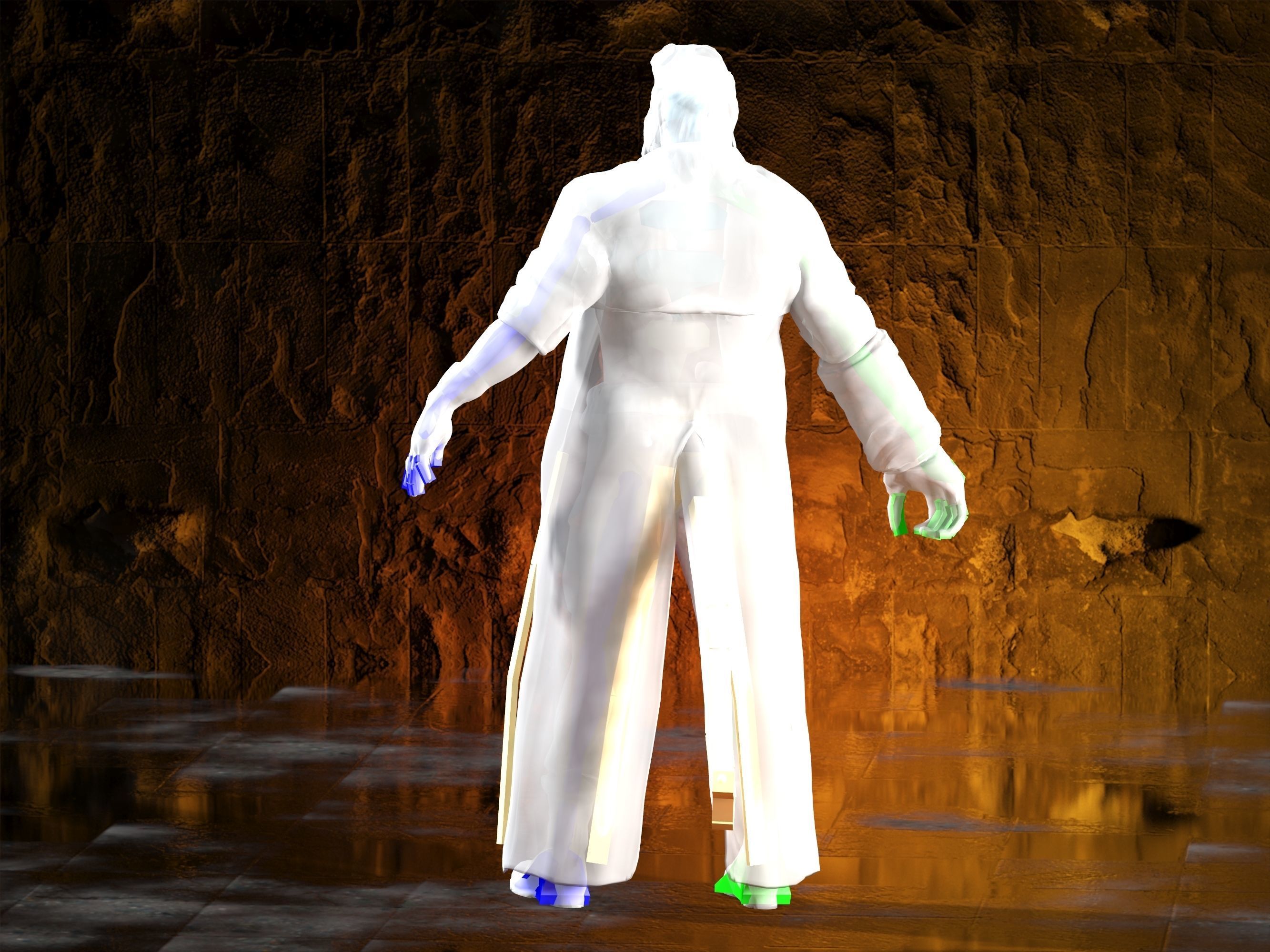 Hellboy Low-poly 3D model_35