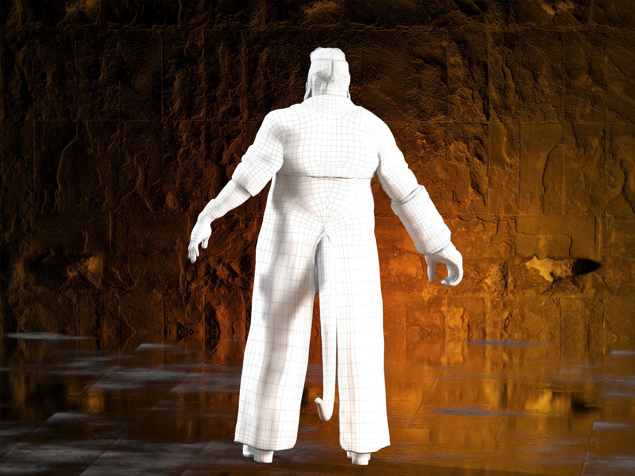 Hellboy Low-poly 3D model_36