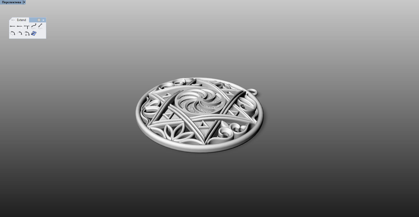 Pendant Star Of David With Ornaments 3D print model_9