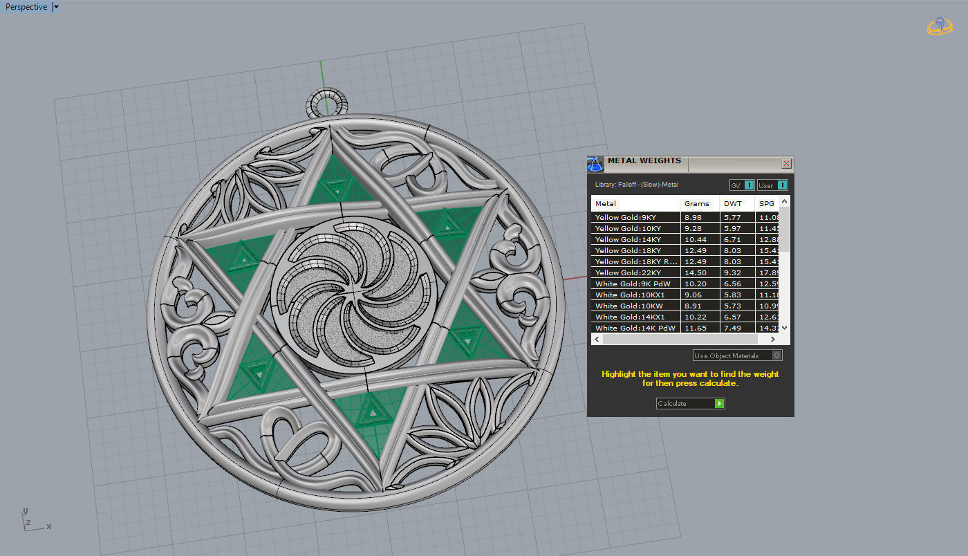 Pendant Star Of David With Ornaments 3D print model_14