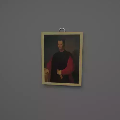 Niccolo Machiavelli wall frame