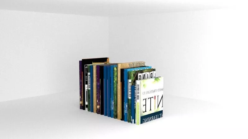 Books bookshelf Free 3D print model