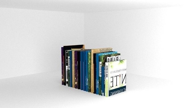 Books bookshelf Free 3D print model