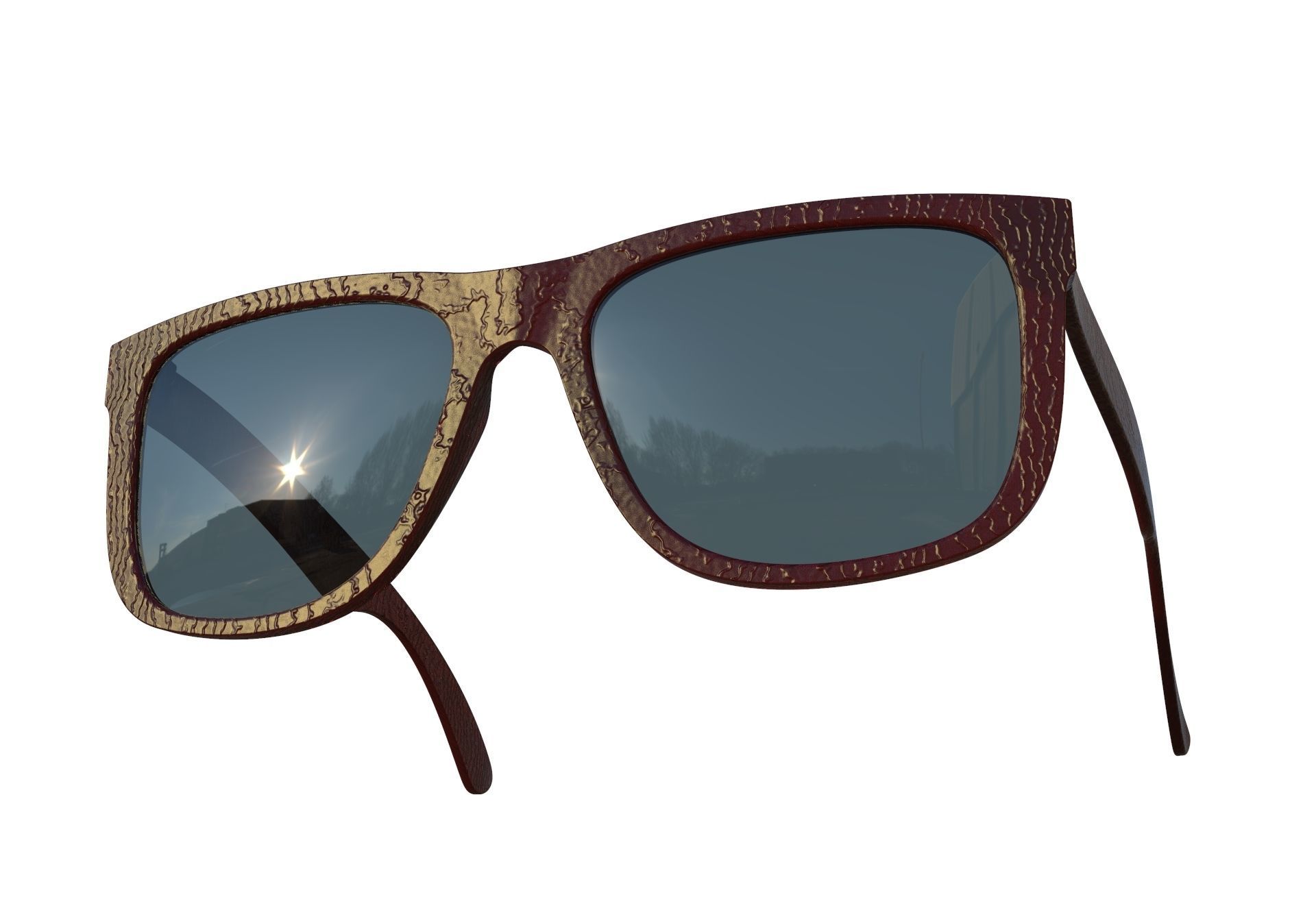 RayBan 4165 3D model_4