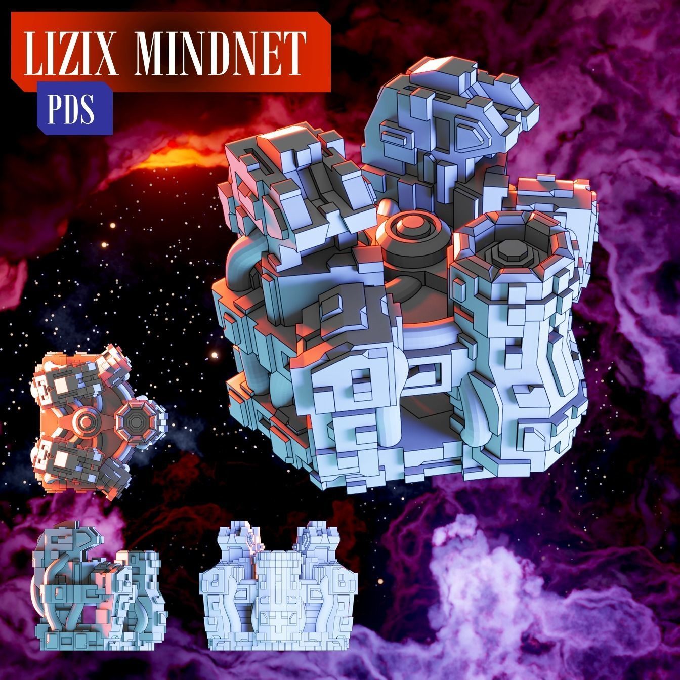 Twilight Imperium ships L1Z1X Mindnet 3D print model_10