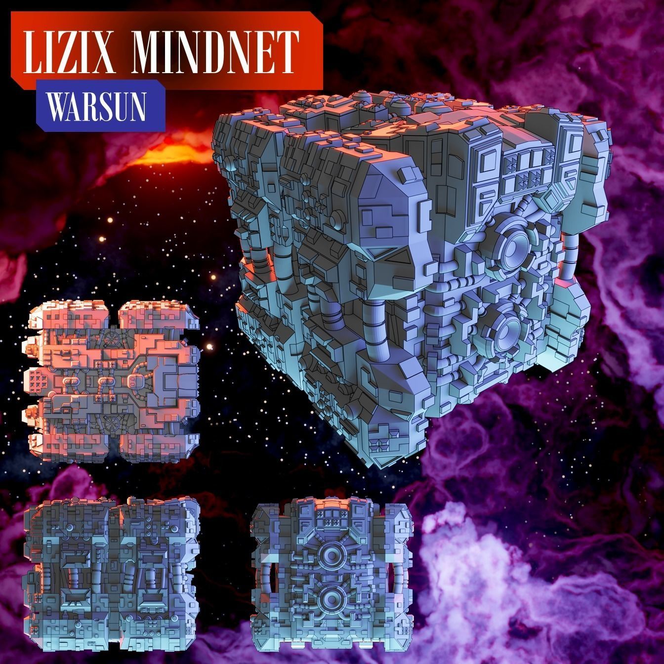 Twilight Imperium ships L1Z1X Mindnet 3D print model_3