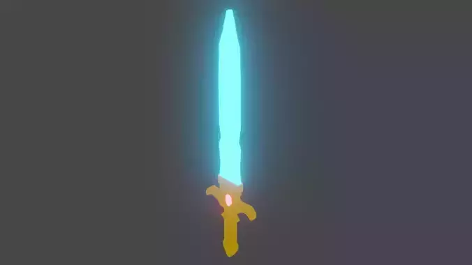 Sword lowpoly with light