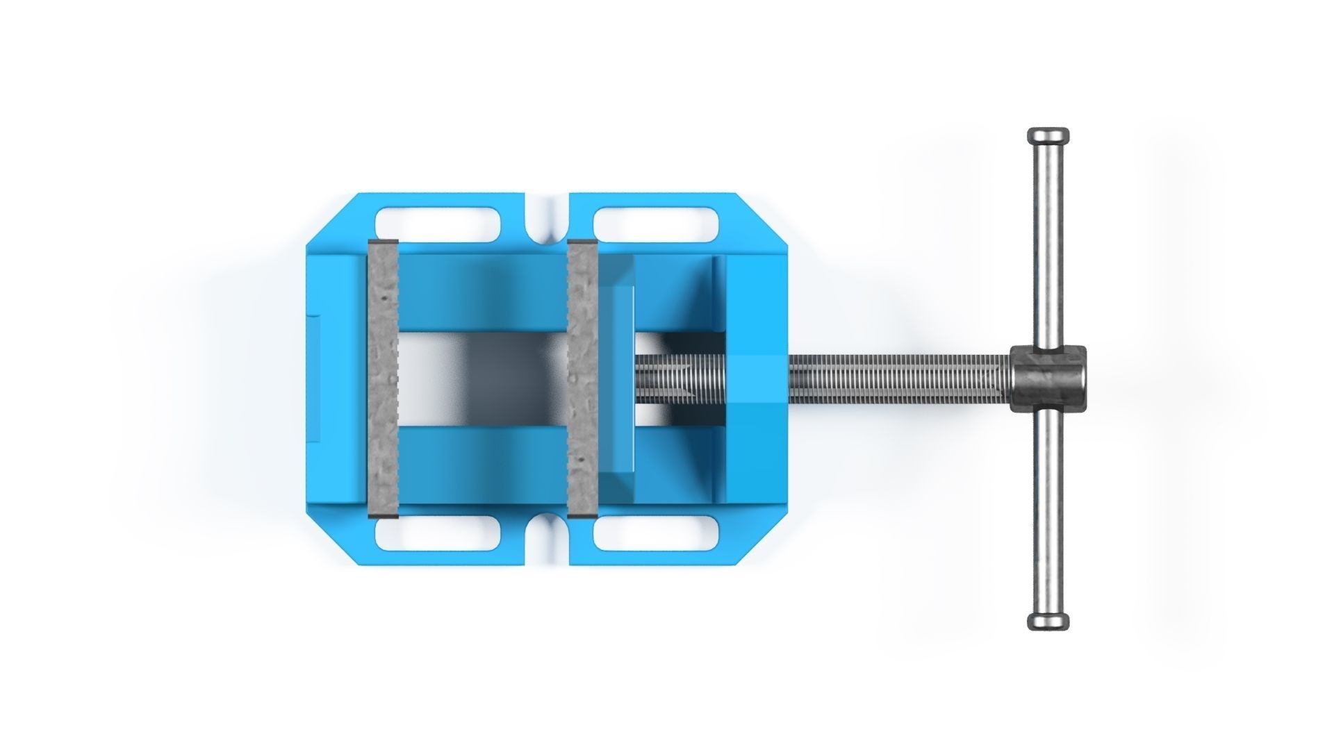 Clamp vise Low-poly 3D model_4
