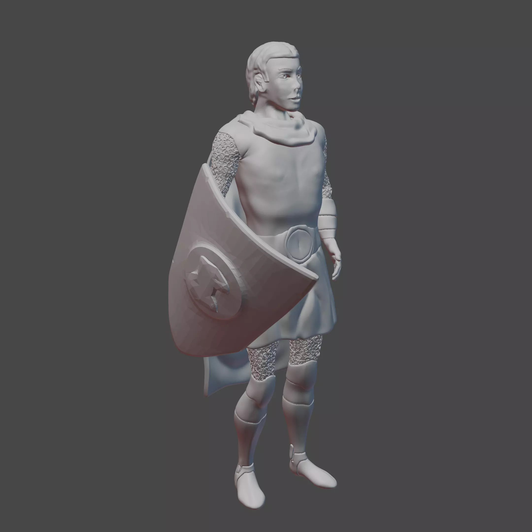 Cartoon Knight 3D print model