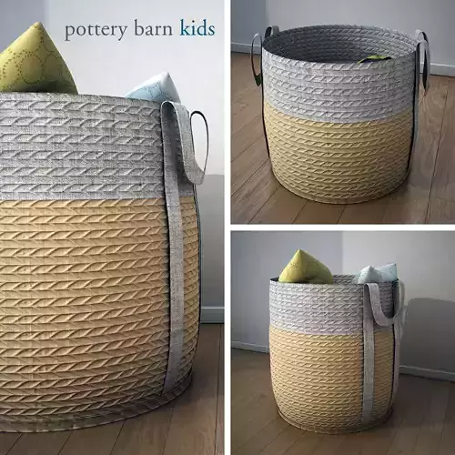 Pottery Barn Basket 3D model