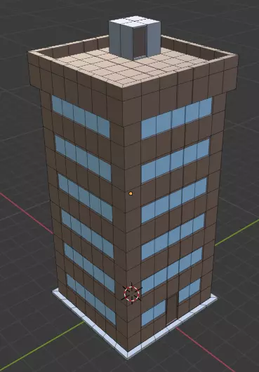 Low Poly Building Free low-poly 3D model