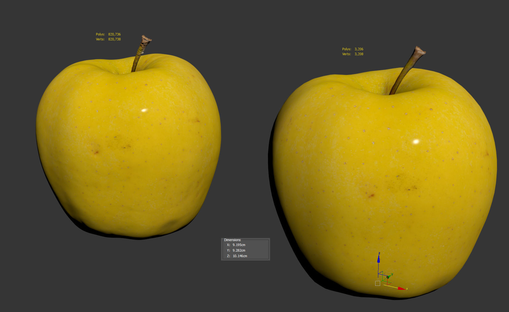 Apple 3D model_8