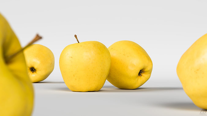 Apple 3D model 2