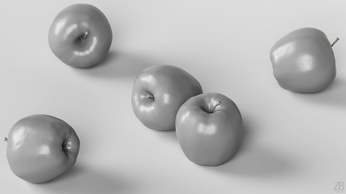 Apple 3D model 4