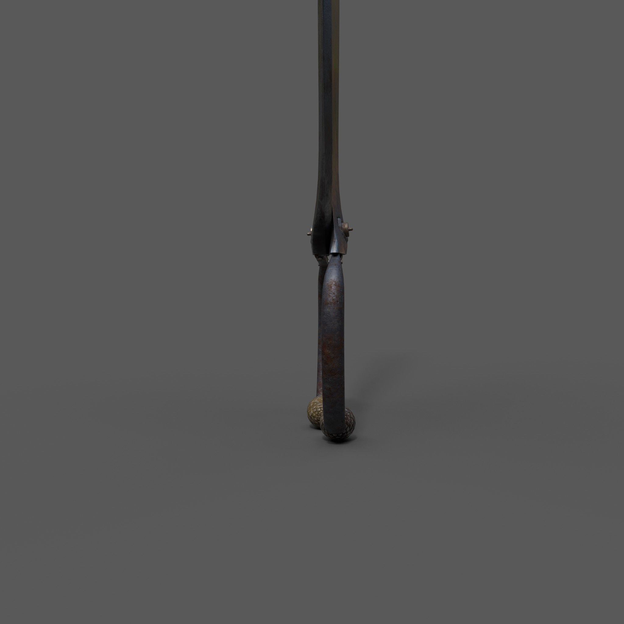 Unique Forged Scissors 3D model_20