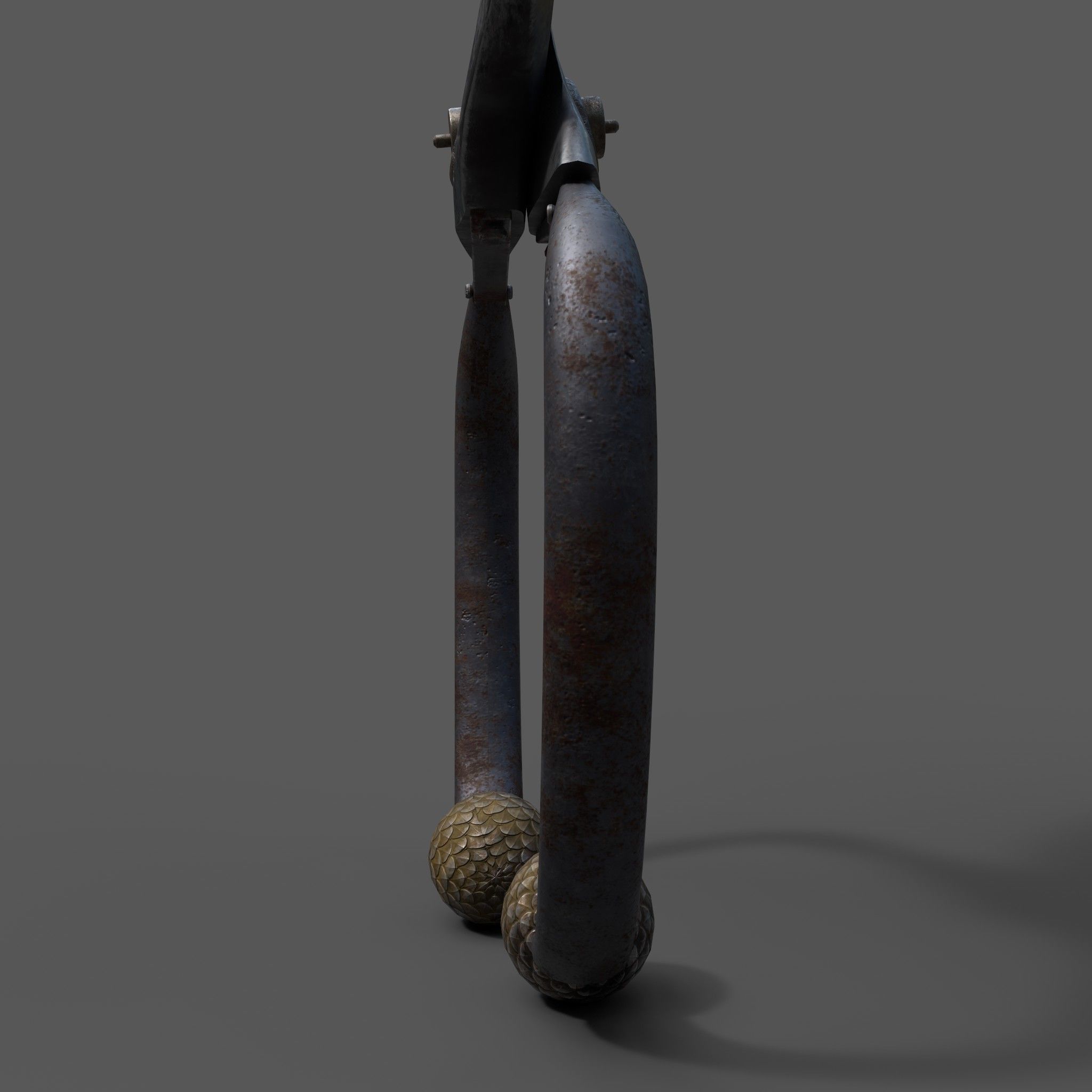 Unique Forged Scissors 3D model_14