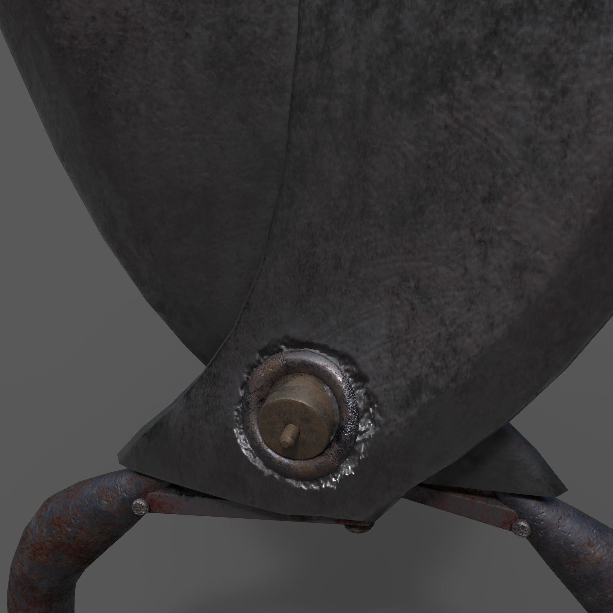 Unique Forged Scissors 3D model_16