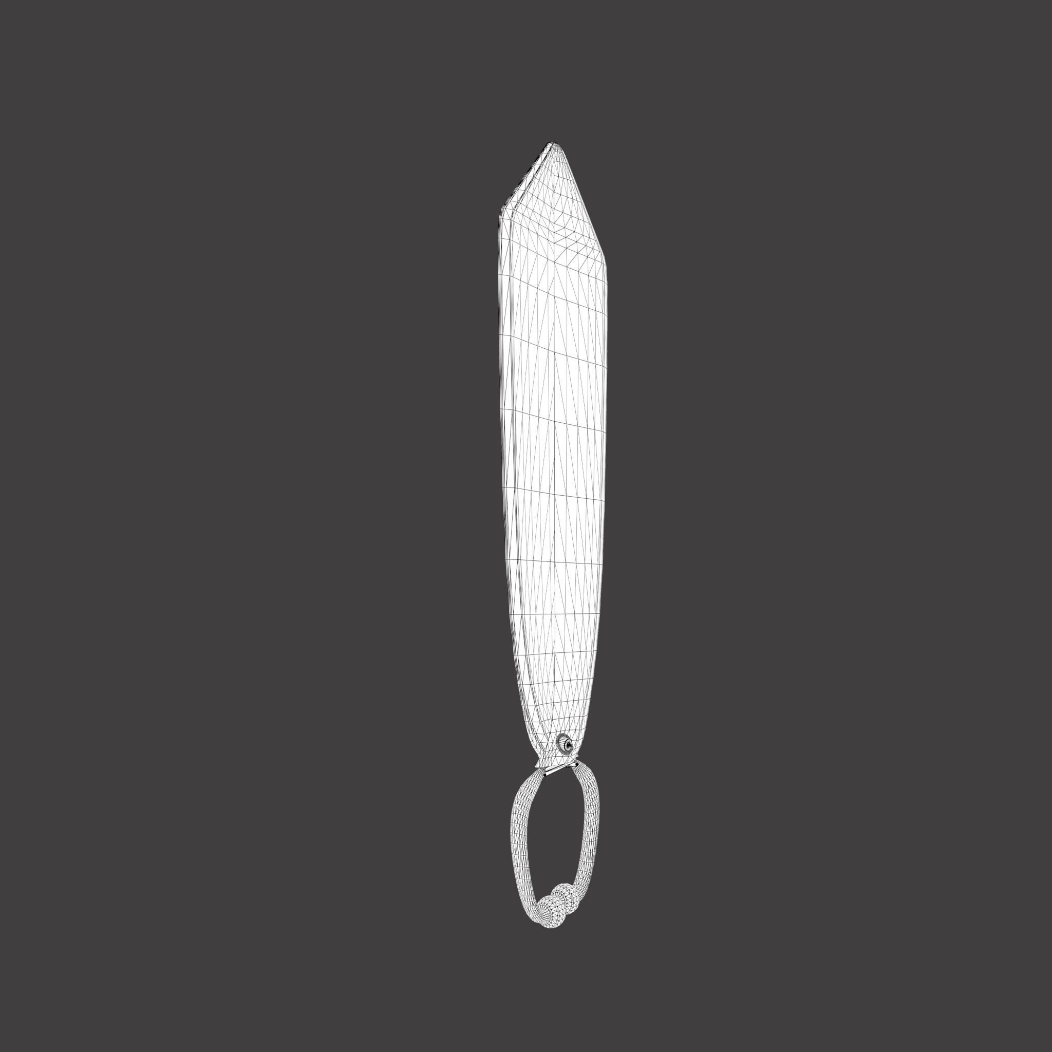 Unique Forged Scissors 3D model_37