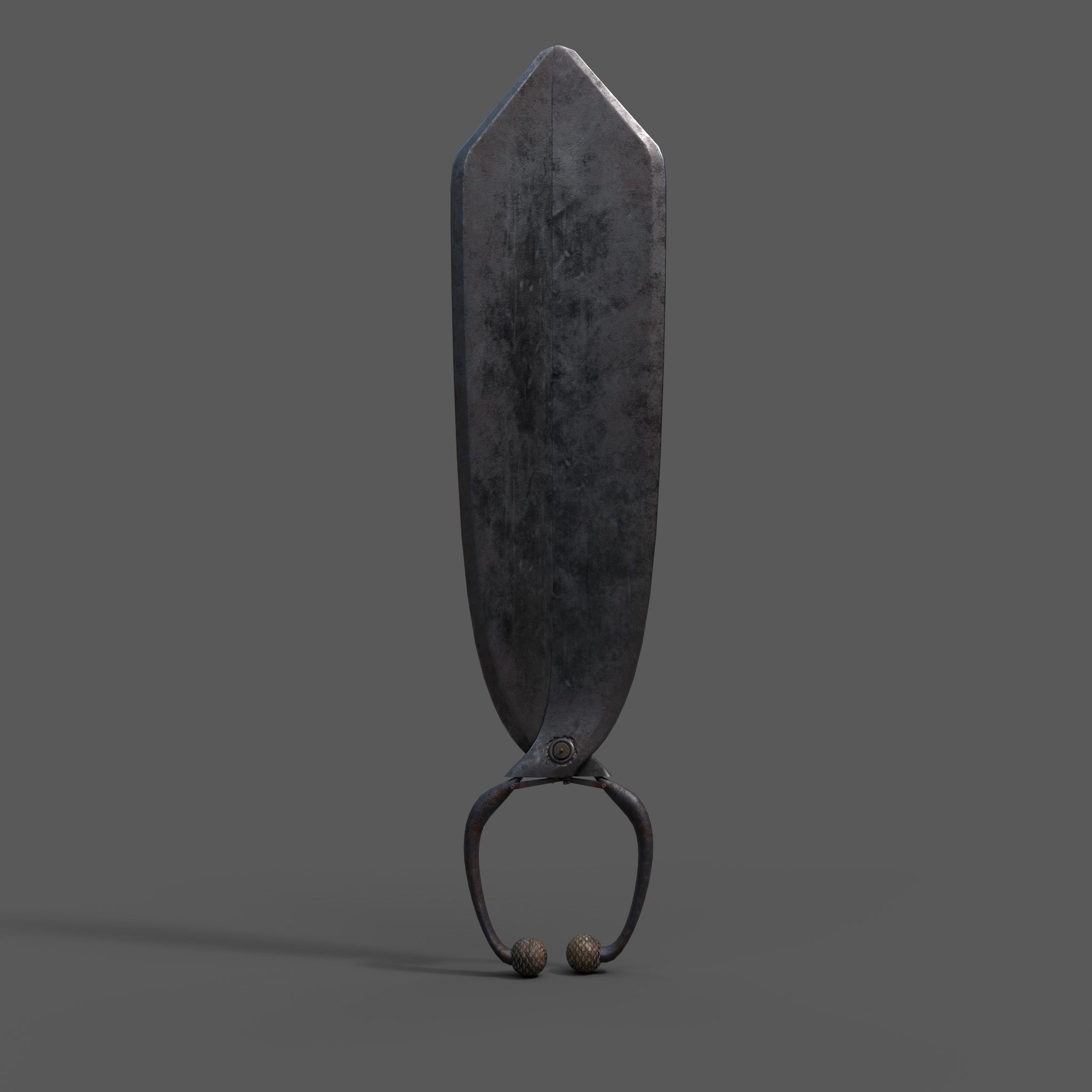 Unique Forged Scissors 3D model_43