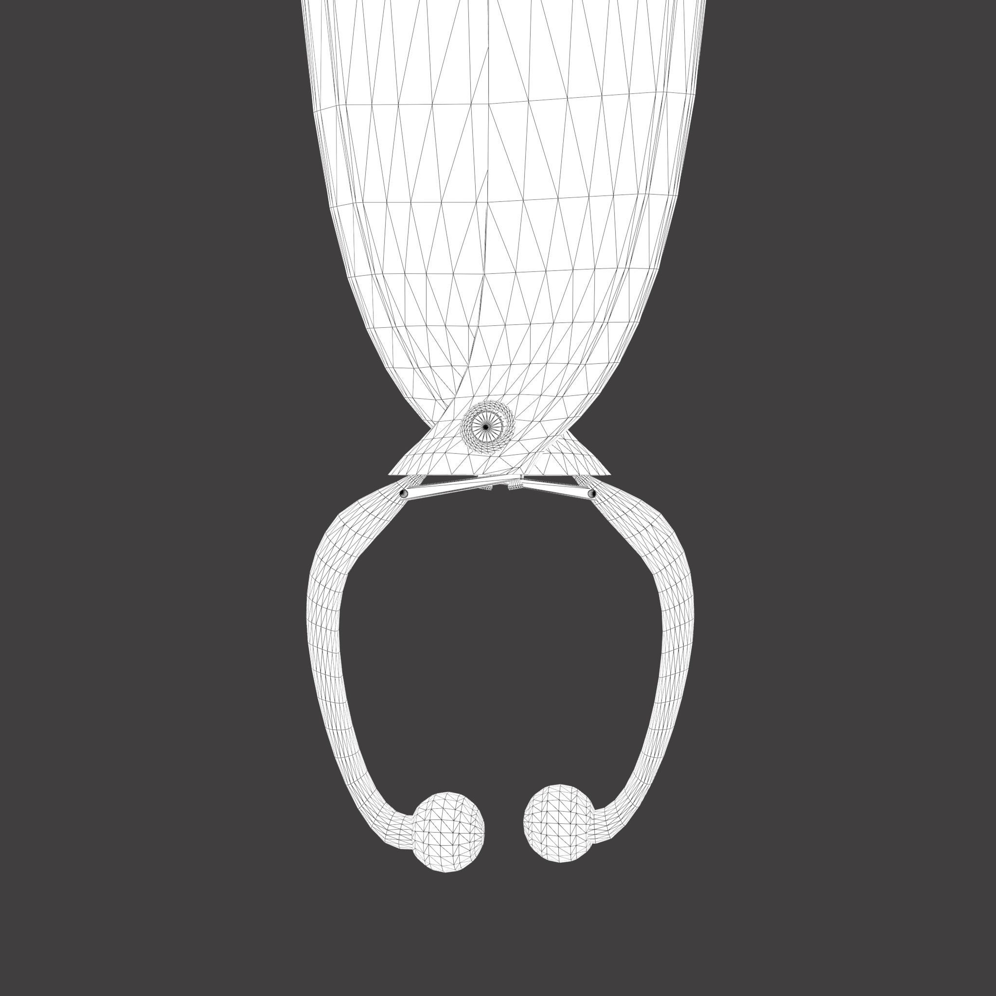 Unique Forged Scissors 3D model_36