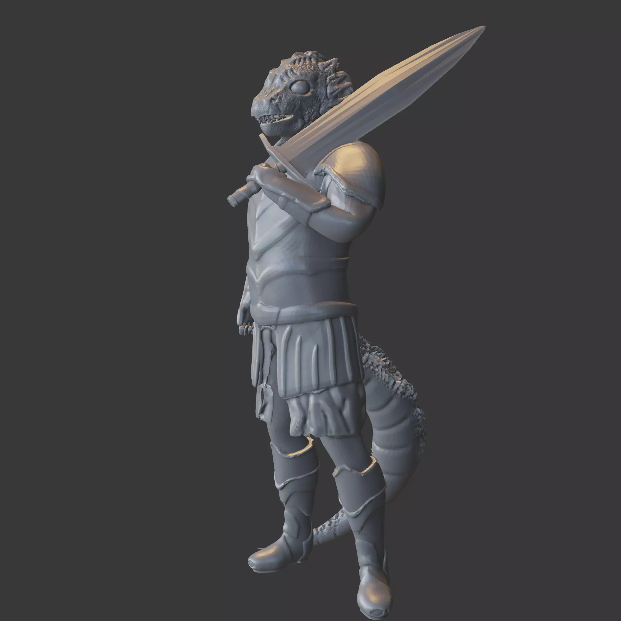 Dragonkin Warrior Free 3D print model