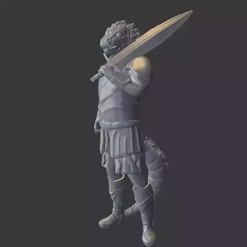 Dragonkin Warrior Free 3D print model