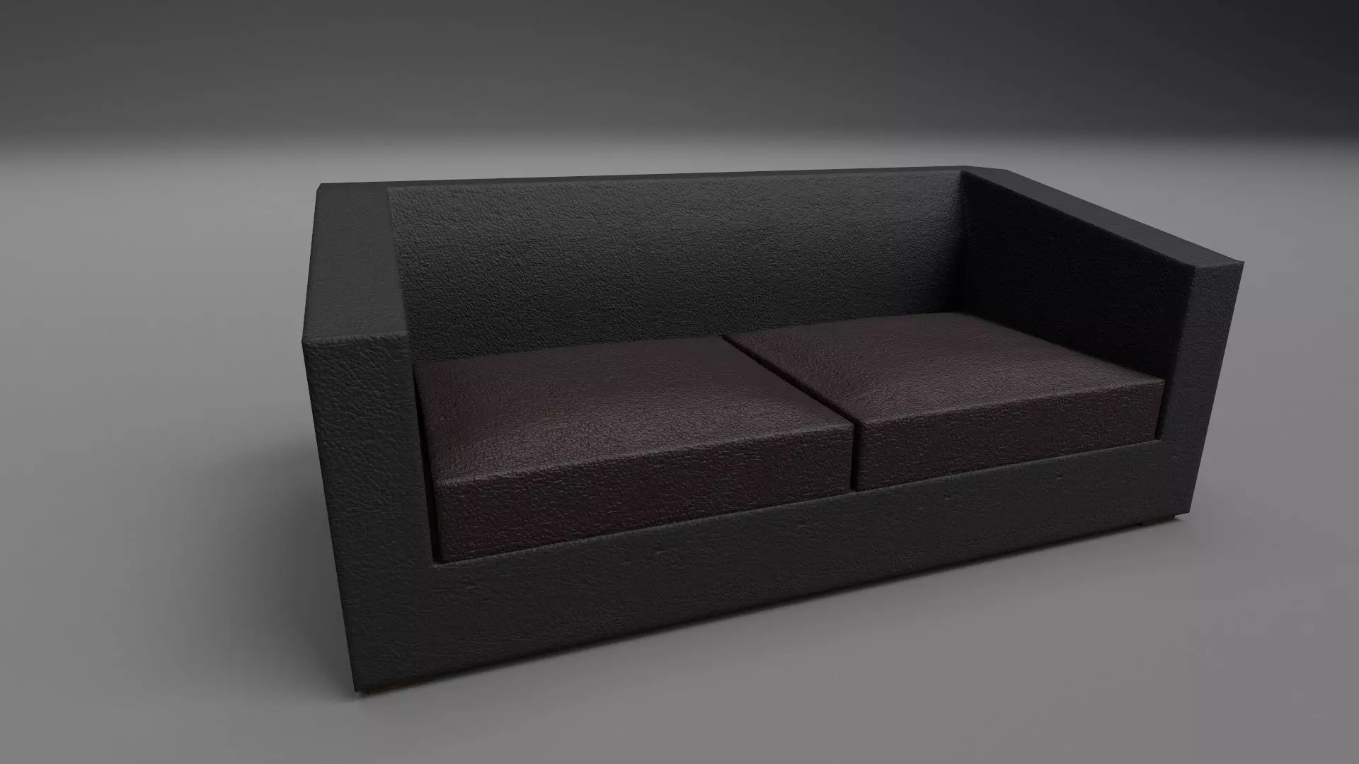 Modern Sofa - Low and High Poly Free low-poly 3D model