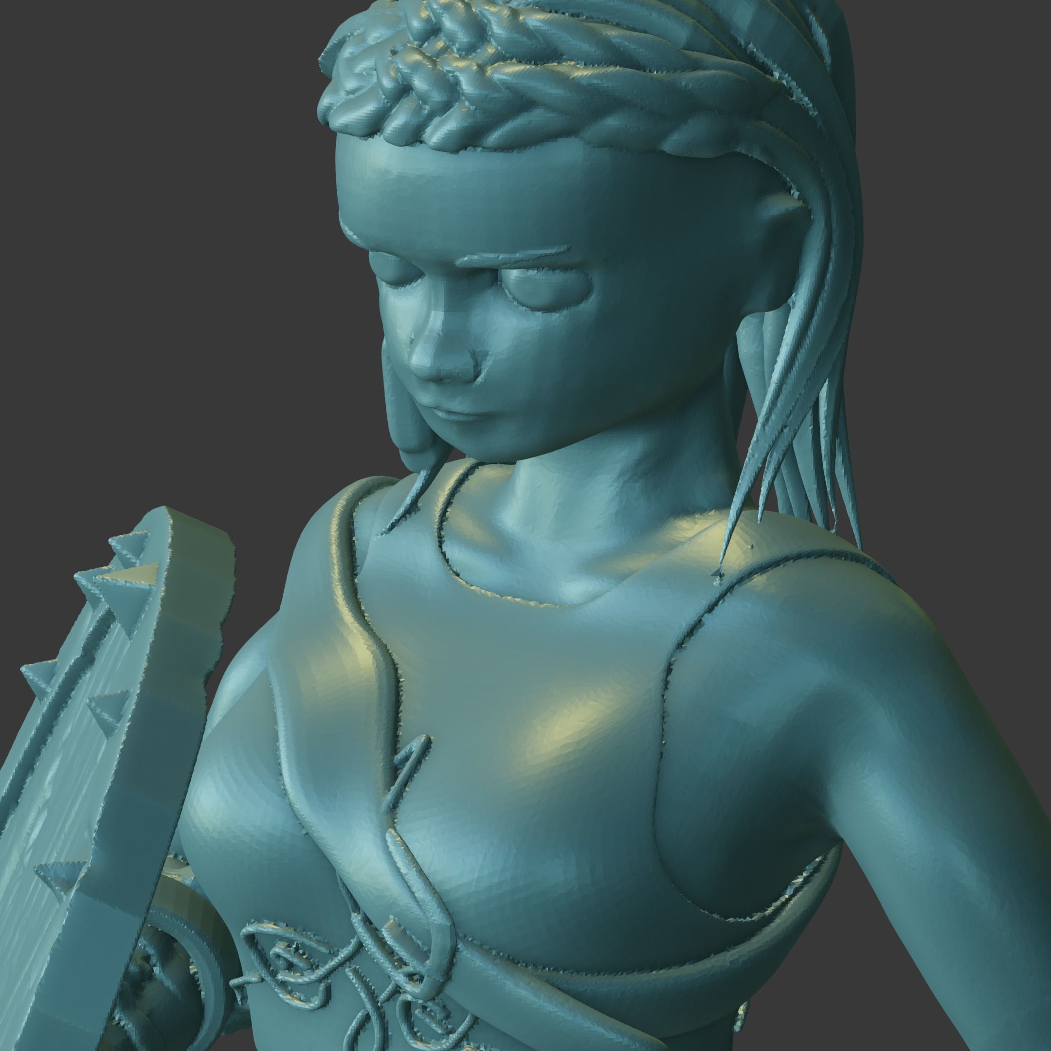 Celtic Viking Female 3D print model_1