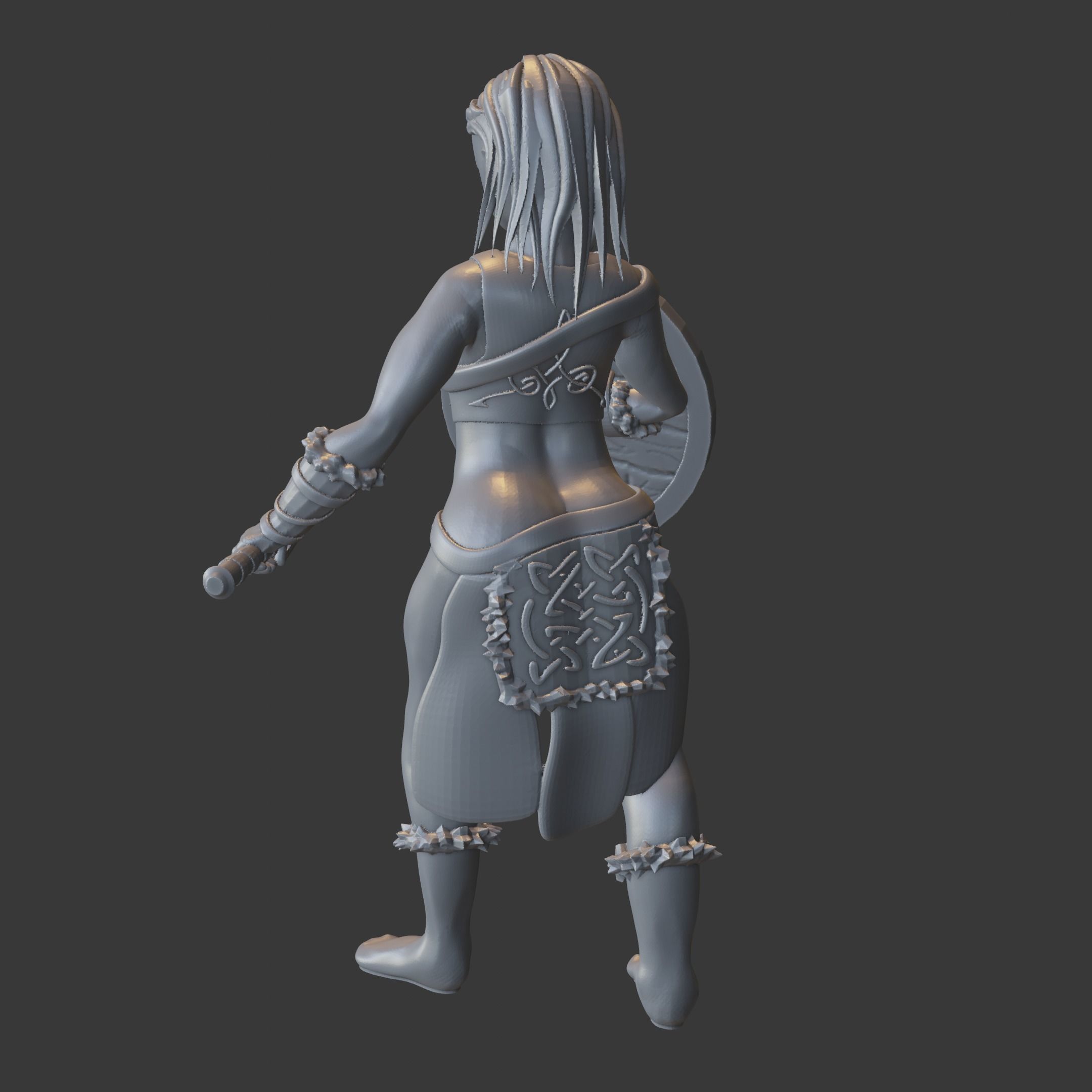 Celtic Viking Female 3D print model_2