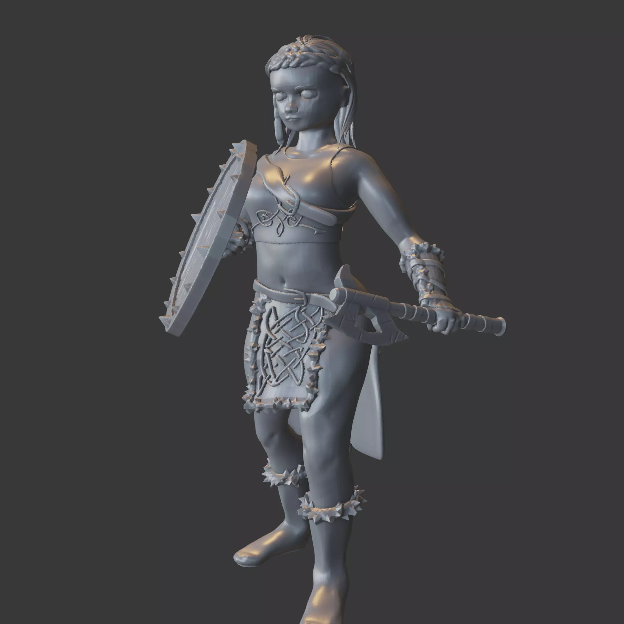 Celtic Viking Female 3D print model_0