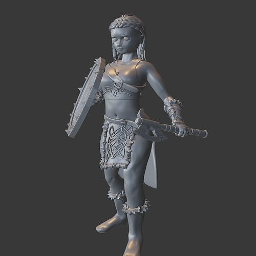 Celtic Viking Female 3D print model