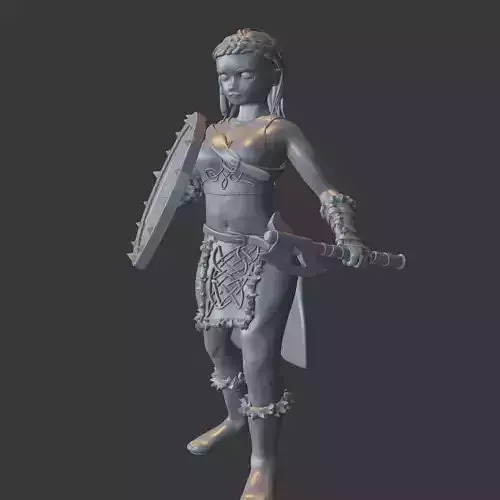 Celtic Viking Female 3D print model