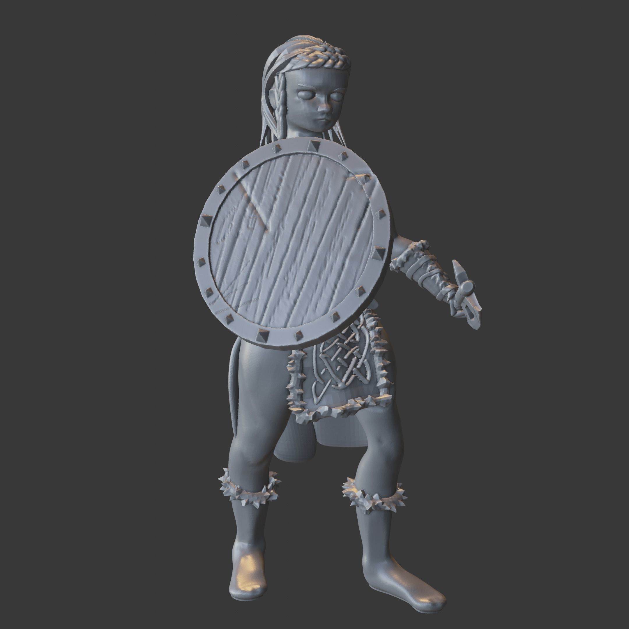 Celtic Viking Female 3D print model_3