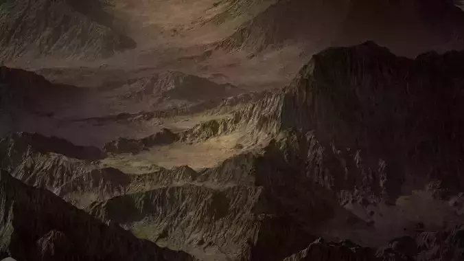Mountain Range 05 3D model