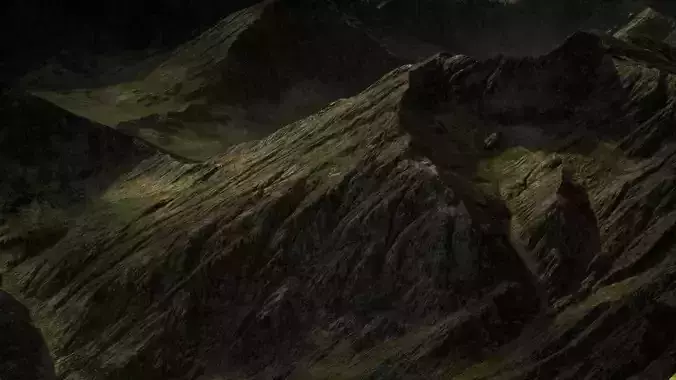 Mountain Range 03 3D model