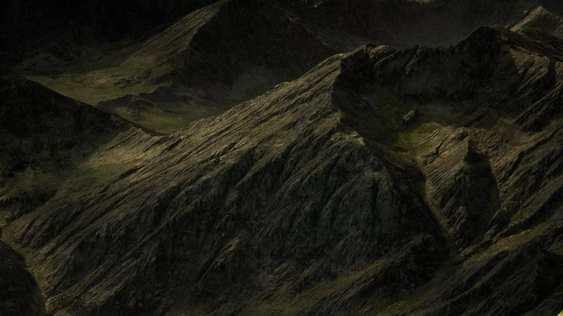 Mountain Range 03 3D model_0