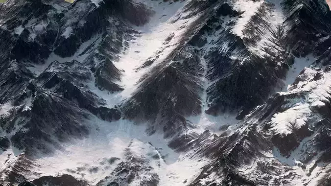 Mountain Range 02 3D model