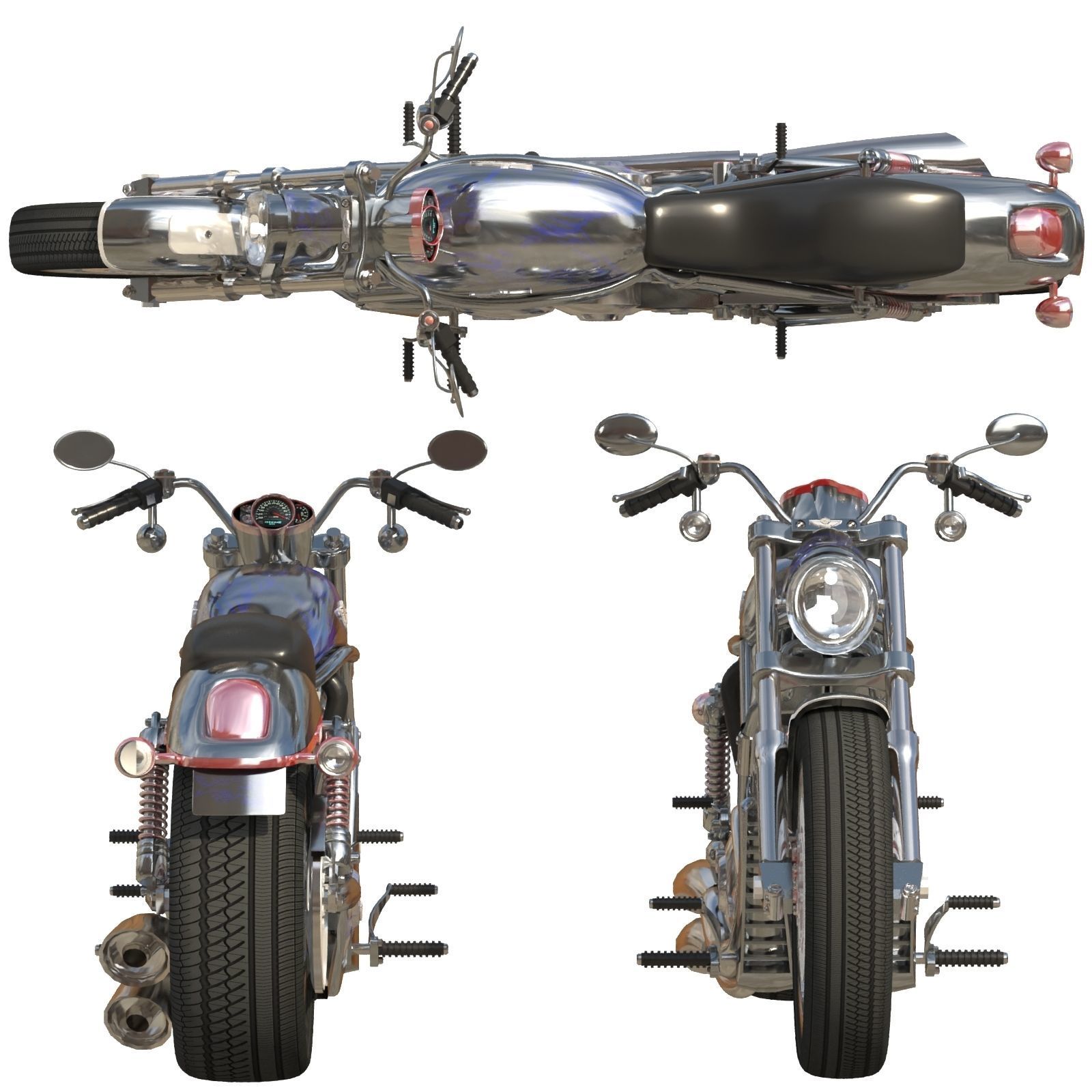 harley davidson 3D model_5