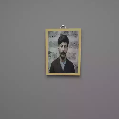 Stalin young wall frame