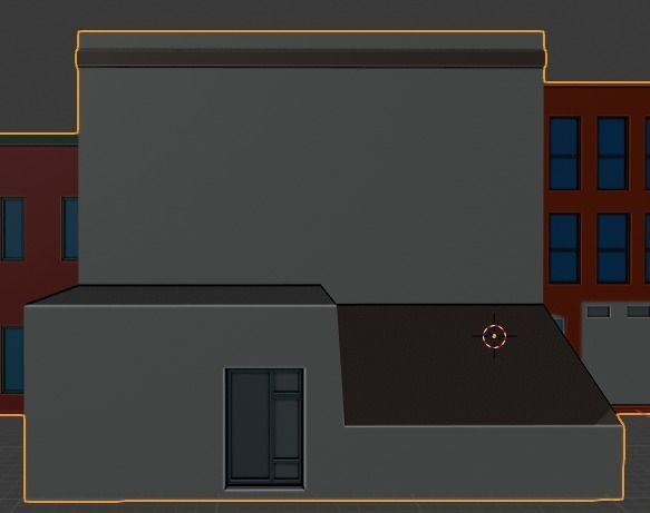 Low Poly City Buildings Low-poly 3D model_9